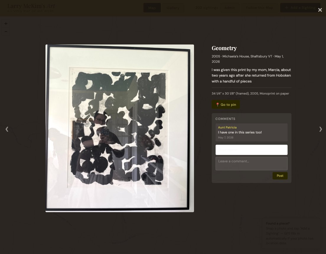 Larry McKim's Art — Lightbox view with comments
